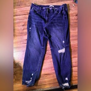 Vervet Jeans - some distressing dark wash sz 18